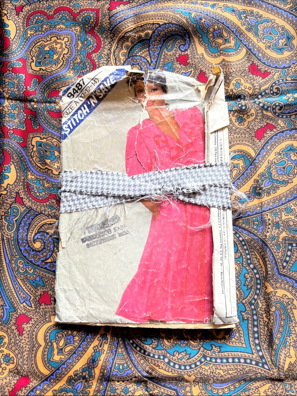 Vintage stitch n save sewing pattern